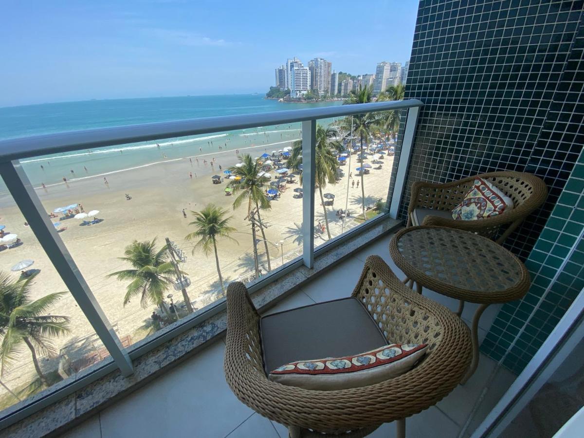 Appartamento Guaruja Pe Na Areia Esterno foto
